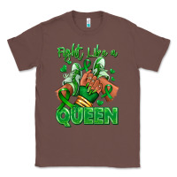 Chestnut green ribbon liver cancer afro girl sneakers Classic Tee - RanaPortraitStore