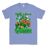 Colony Blue green ribbon liver cancer afro girl sneakers Classic Tee - RanaPortraitStore