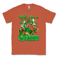 Copper green ribbon liver cancer afro girl sneakers Classic Tee - RanaPortraitStore