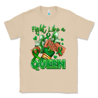 Mushroom green ribbon liver cancer afro girl sneakers Classic Tee - RanaPortraitStore