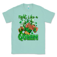 Seafoam green ribbon liver cancer afro girl sneakers Classic Tee - RanaPortraitStore