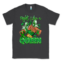 Smoke green ribbon liver cancer afro girl sneakers Classic Tee - RanaPortraitStore