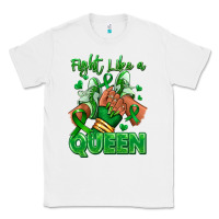 White green ribbon liver cancer afro girl sneakers Classic Tee - RanaPortraitStore