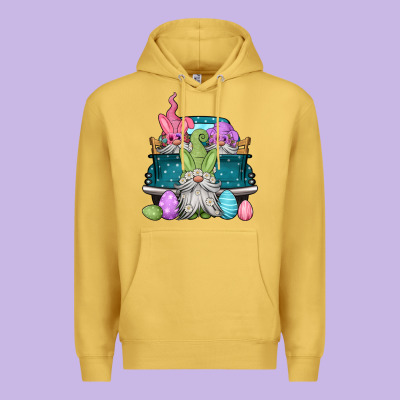 Easter Gnomes Farm Truck Premium Hoodie Designed By Jasminsmagicworld