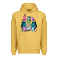 Antique Gold easter gnomes farm truck Premium Hoodie - Jasminsmagicworld