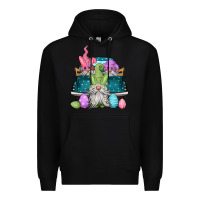 Black easter gnomes farm truck Premium Hoodie - Jasminsmagicworld