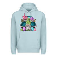 Blue Mist easter gnomes farm truck Premium Hoodie - Jasminsmagicworld