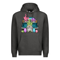 Charcoal Heather easter gnomes farm truck Premium Hoodie - Jasminsmagicworld