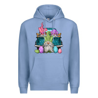Colony Blue easter gnomes farm truck Premium Hoodie - Jasminsmagicworld