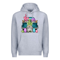 Heather Grey easter gnomes farm truck Premium Hoodie - Jasminsmagicworld
