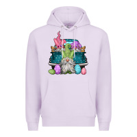 Lilac easter gnomes farm truck Premium Hoodie - Jasminsmagicworld