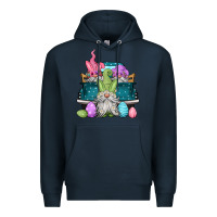 Navy easter gnomes farm truck Premium Hoodie - Jasminsmagicworld