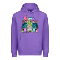 Purple easter gnomes farm truck Premium Hoodie - Jasminsmagicworld