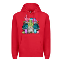 Red easter gnomes farm truck Premium Hoodie - Jasminsmagicworld