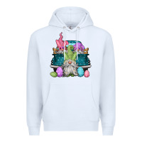 White easter gnomes farm truck Premium Hoodie - Jasminsmagicworld
