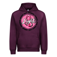 Mauve Wine fight breast cancer Urban Hoodie - MaliasSmallBusiness