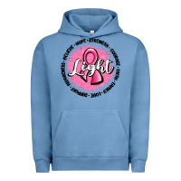 Pigment Pebble Blue fight breast cancer Urban Hoodie - MaliasSmallBusiness