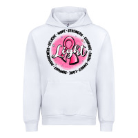 White fight breast cancer Urban Hoodie - MaliasSmallBusiness