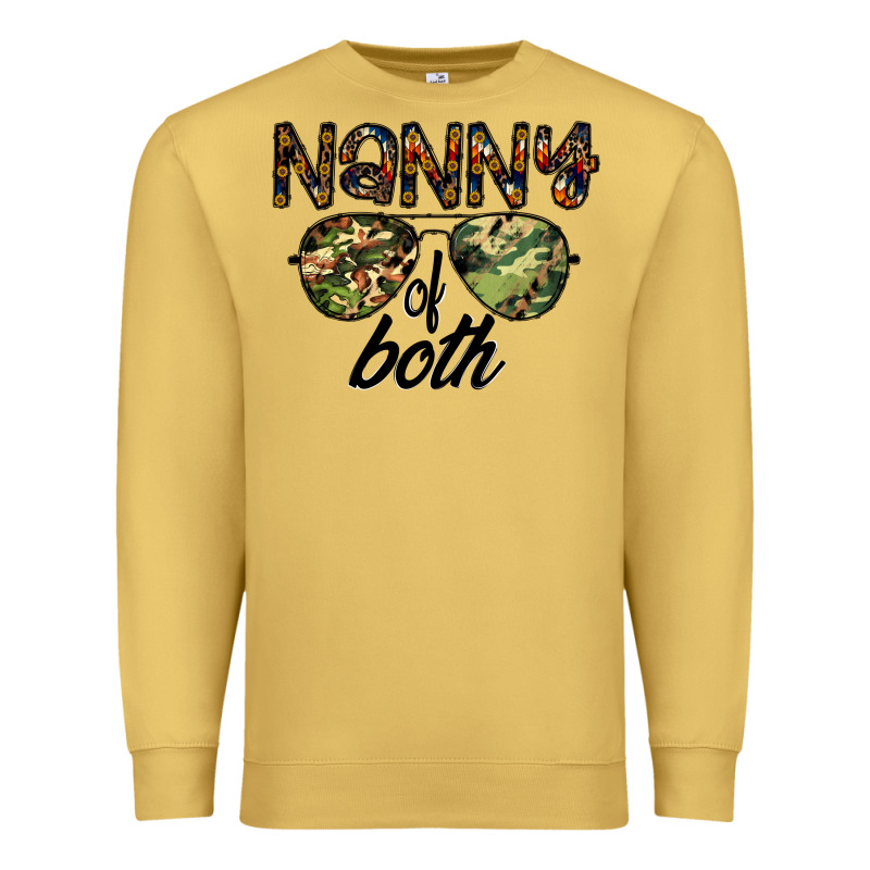 Nanny Of Both Premium Sweatshirt by CowhideDigitalArt | Teevron