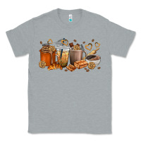 Heather Grey cookie coffee cups Classic Tee - texasbilliewilder