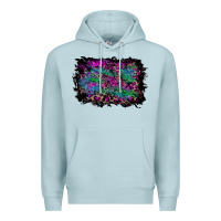 Blue Mist halloween background Premium Hoodie - RanaPortraitStore