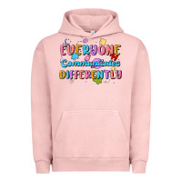 Pigment Salmon everyone communicates differently Urban Hoodie - MaliasSmallBusiness