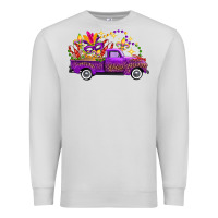 Dove Grey mardi gras truck Premium Sweatshirt - FaDigitalArtStudio
