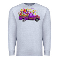 Heather Grey mardi gras truck Premium Sweatshirt - FaDigitalArtStudio