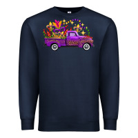 Navy mardi gras truck Premium Sweatshirt - FaDigitalArtStudio
