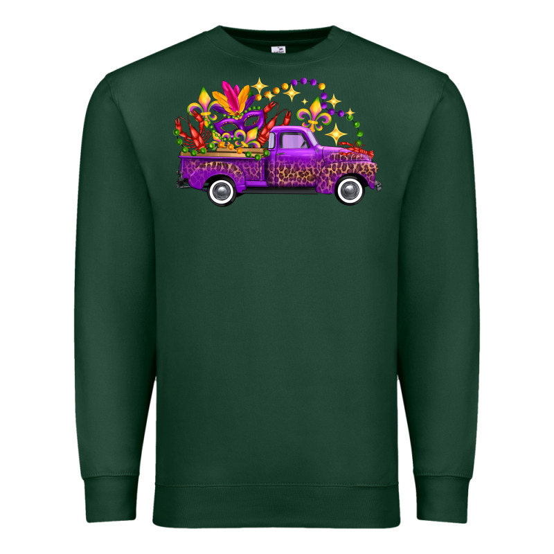 Mardi Gras Truck Premium Sweatshirt by FaDigitalArtStudio | Teevron