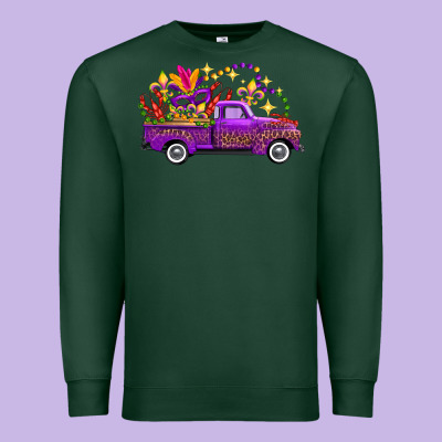 Mardi Gras Truck Premium Sweatshirt Designed By Fadigitalartstudio