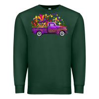 Sports Green mardi gras truck Premium Sweatshirt - FaDigitalArtStudio