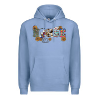 Colony Blue western nurse Premium Hoodie - BarkalooDesign