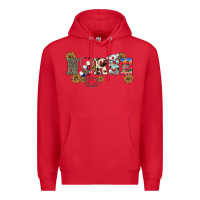 Red western nurse Premium Hoodie - BarkalooDesign