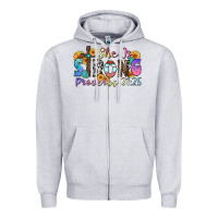 Heather Grey she is strong proverbs 31 25 Zipper Hoodie - Zillion Design Studio