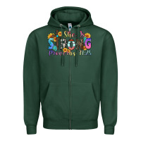 Sports Green she is strong proverbs 31 25 Zipper Hoodie - Zillion Design Studio