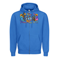 True Royal she is strong proverbs 31 25 Zipper Hoodie - Zillion Design Studio