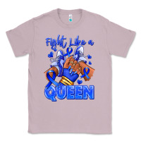Lilac fight like a queen navy blue colon cancer afro gir Classic Tee - RanaPortraitStore