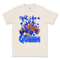 Natural fight like a queen navy blue colon cancer afro gir Classic Tee - RanaPortraitStore