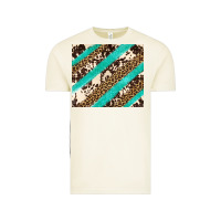 Vintage Arctic turquoise glitter leopard and cowhide Vintage Tee - Artiststas