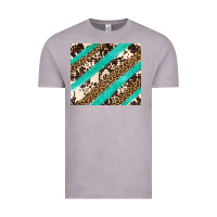 Vintage Zinc turquoise glitter leopard and cowhide Vintage Tee - Artiststas