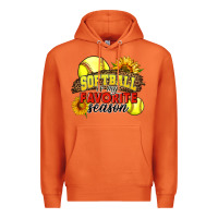 Carrot Softball Is My Favorite Season Premium Hoodie - LillyAllenDesigns