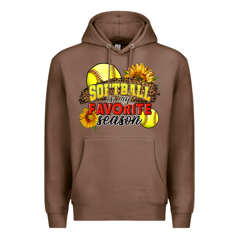 Softball Is My Favorite Season Premium Hoodie by LillyAllenDesigns | Teevron