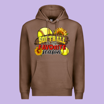 Softball Is My Favorite Season Premium Hoodie Designed By Lillyallendesigns