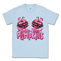 Dusty Blue save the pumpkins breast cancer Classic Tee - RanaPortraitStore