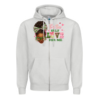 Dove Grey sorority colors it's the self love for me afro wom Zipper Hoodie - texasbilliewilder