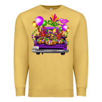 Antique Gold mardi gras farm truck Premium Sweatshirt - FaDigitalArtStudio