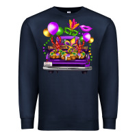 Navy mardi gras farm truck Premium Sweatshirt - FaDigitalArtStudio