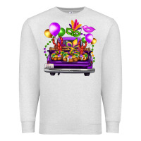 Oatmeal Heather mardi gras farm truck Premium Sweatshirt - FaDigitalArtStudio