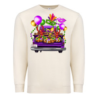 Sandshell mardi gras farm truck Premium Sweatshirt - FaDigitalArtStudio